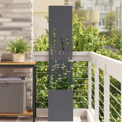 vidaXL Tuin Privacy Screen Fretwerk Antraciet 32 x 32 x 150 cm