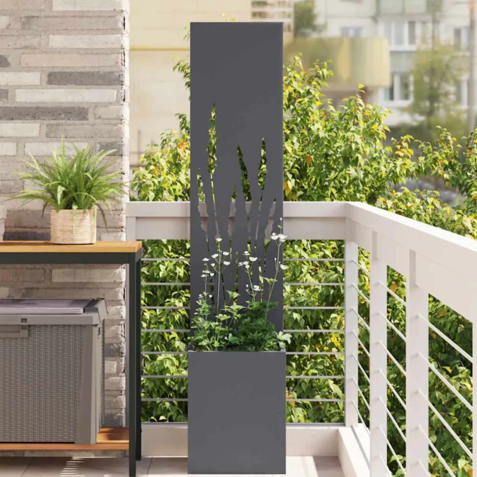 vidaXL Tuin Privacy Screen Fretwerk Antraciet 32 x 32 x 150 cm