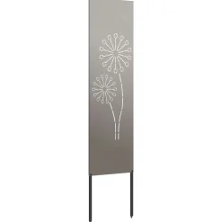 vidaXL Tuin Privacy Screen Fretwerk Roestig 32 x 140 cm weervast staal