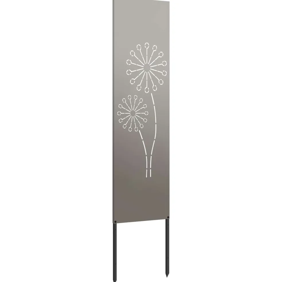 vidaXL Tuin Privacy Screen Fretwerk Roestig 32 x 140 cm weervast staal