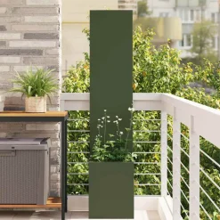 vidaXL Tuin Privacy Screen Fretwerk Olijfgroen 32 x 32 x 150 cm