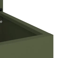 vidaXL Tuin Privacy Screen Fretwerk Olijfgroen 32 x 32 x 150 cm