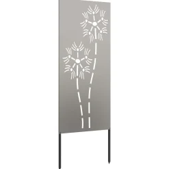 vidaXL Tuin Privacy Screen Fretwerk Roestig 50 x 140 cm weervast staal