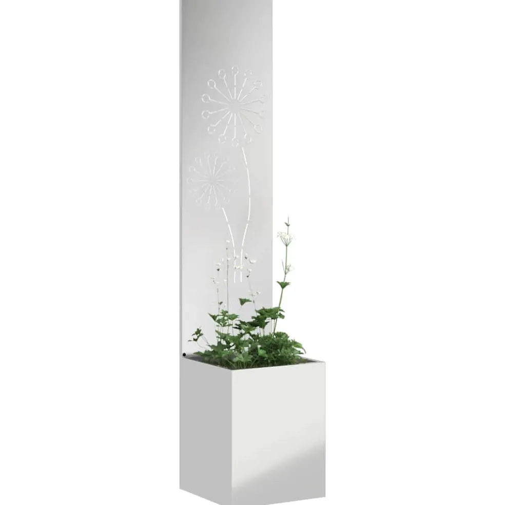 vidaXL Tuin Privacy Screen Fretwerk Zilver 32 x 32 x 150 cm