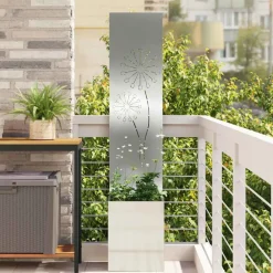 vidaXL Tuin Privacy Screen Fretwerk Zilver 32 x 32 x 150 cm