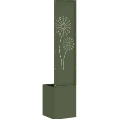 vidaXL Tuin Privacy Screen Fretwerk Olijfgroen 32 x 32 x 150 cm