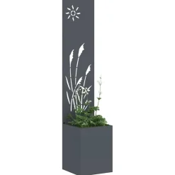 vidaXL Tuin Privacy Screen Fretwerk Antraciet 32 x 32 x 150 cm