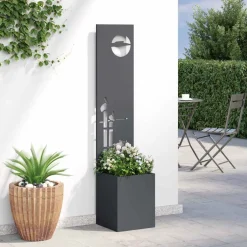 vidaXL Tuin Privacy Screen Fretwerk Antraciet 32 x 32 x 150 cm