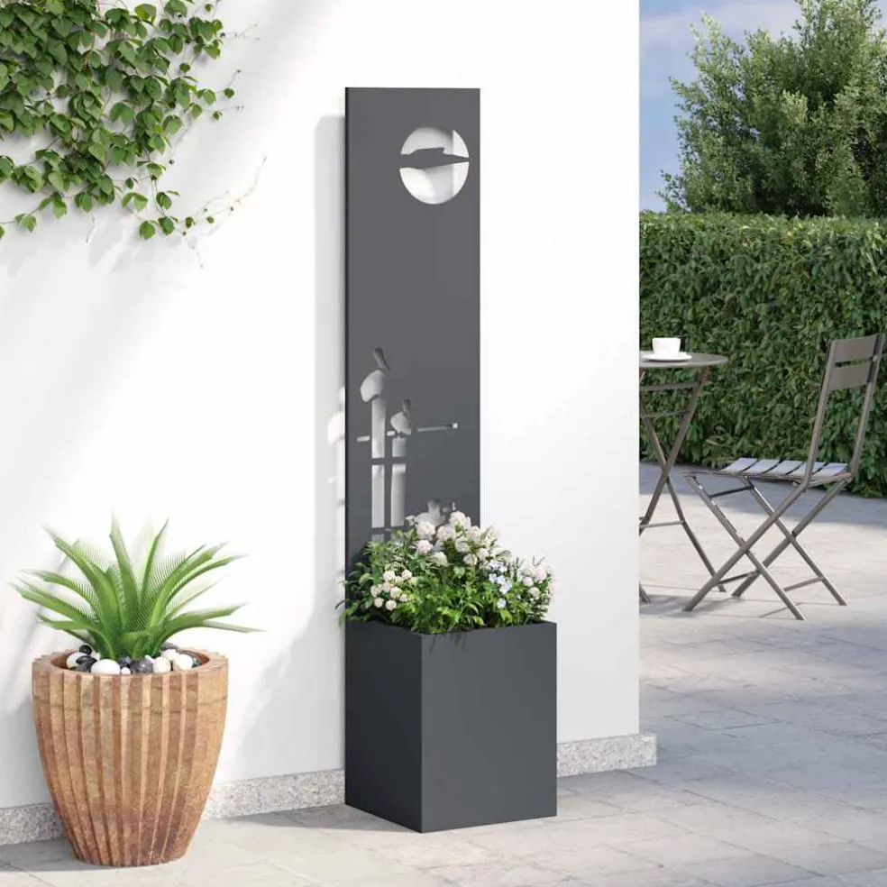 vidaXL Tuin Privacy Screen Fretwerk Antraciet 32 x 32 x 150 cm