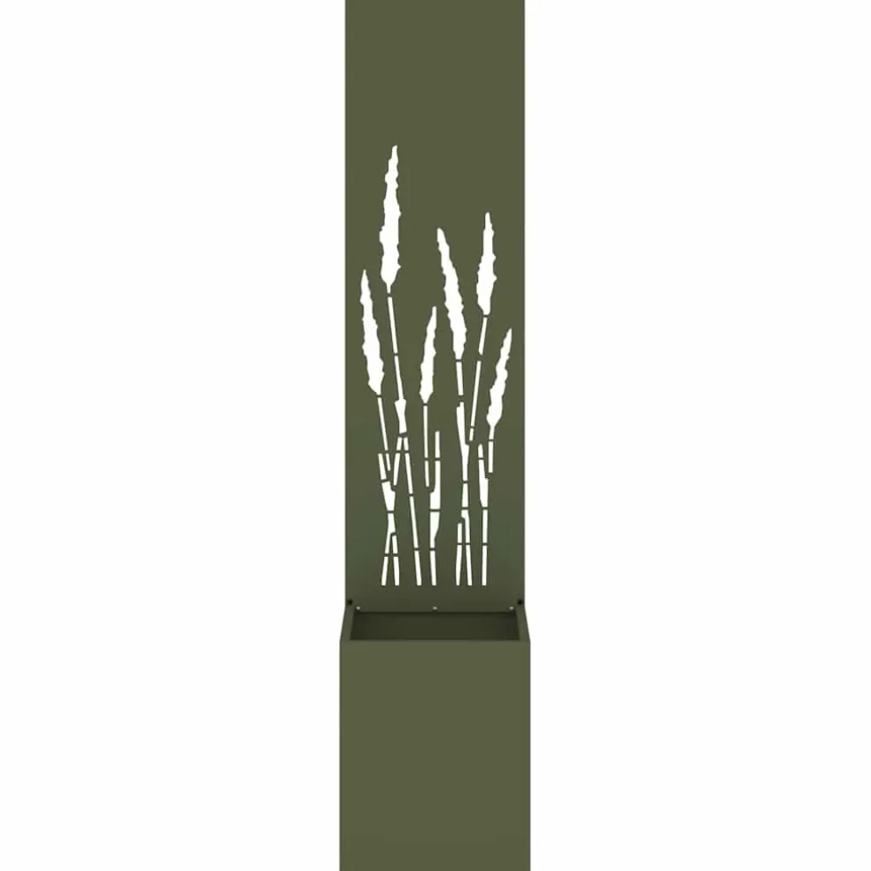 vidaXL Tuin Privacy Screen Fretwerk Olijfgroen 32 x 32 x 150 cm
