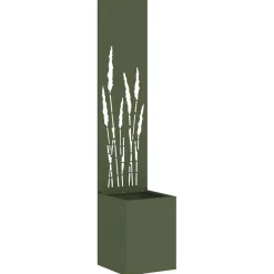 vidaXL Tuin Privacy Screen Fretwerk Olijfgroen 32 x 32 x 150 cm