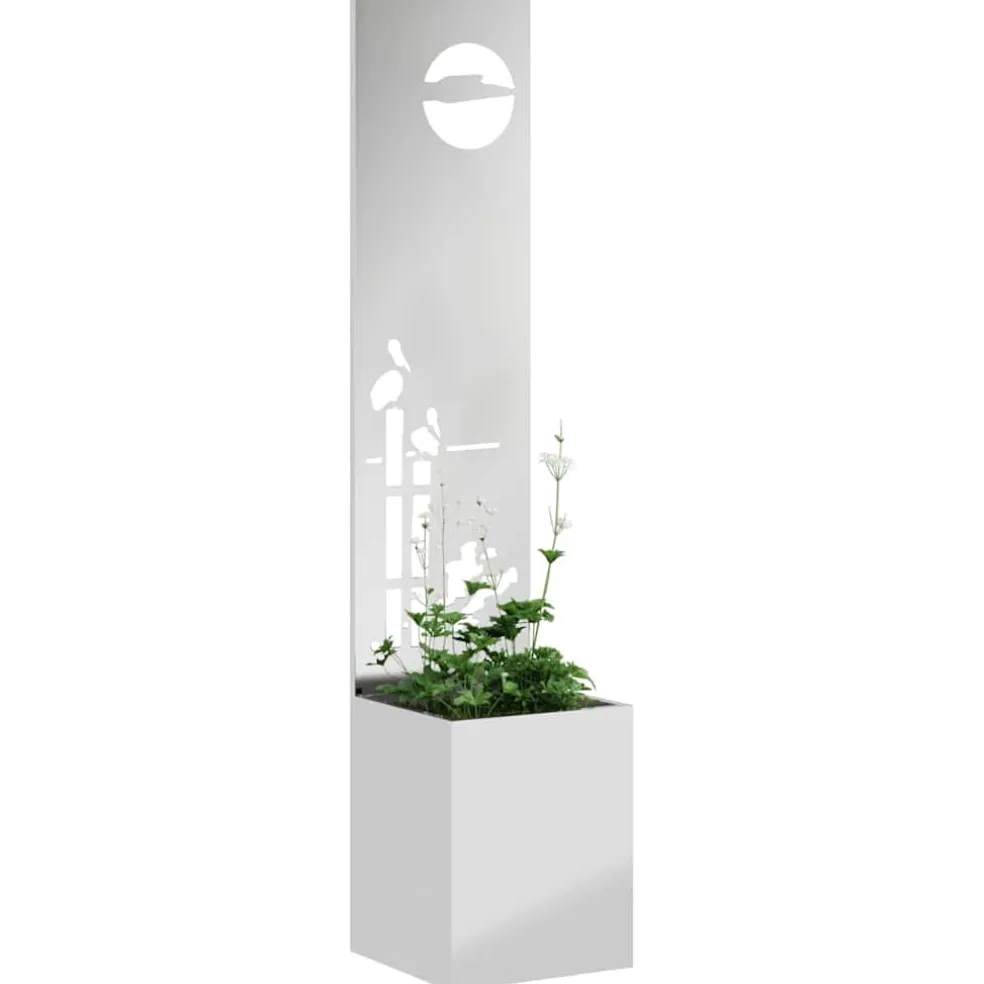 vidaXL Tuin Privacy Screen Fretwerk Zilver 32 x 32 x 150 cm