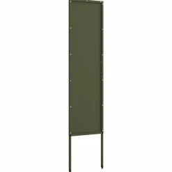 vidaXL Tuin Privacy Screen Olijfgroen 32 x 140 cm Koudgewalst staal
