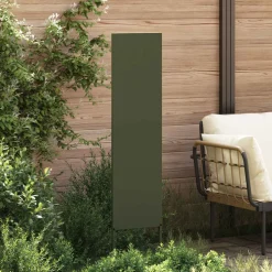 vidaXL Tuin Privacy Screen Olijfgroen 32 x 140 cm Koudgewalst staal