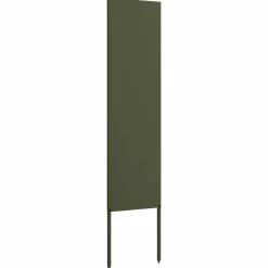 vidaXL Tuin Privacy Screen Olijfgroen 32 x 140 cm Koudgewalst staal