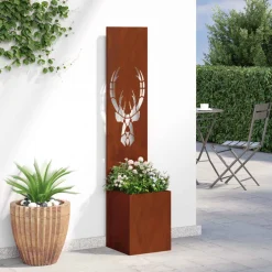 vidaXL Tuin Privacy Screen Roestig 32 x 32 x 150 cm Cortenstaal