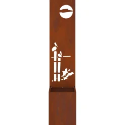 vidaXL Tuin Privacy Screen Roestig 32 x 32 x 150 cm Cortenstaal