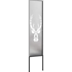 vidaXL Tuin Privacy Screen Zilver 32 x 140 cm Roestvrij staal