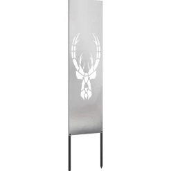 vidaXL Tuin Privacy Screen Zilver 32 x 140 cm Roestvrij staal