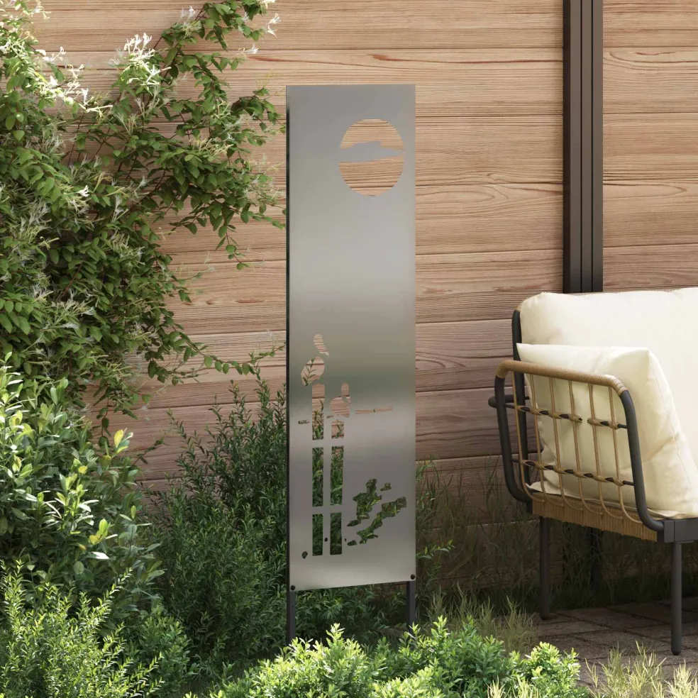 vidaXL Tuin Privacy Screen Zilver 32 x 140 cm Gegalvaniseerd staal