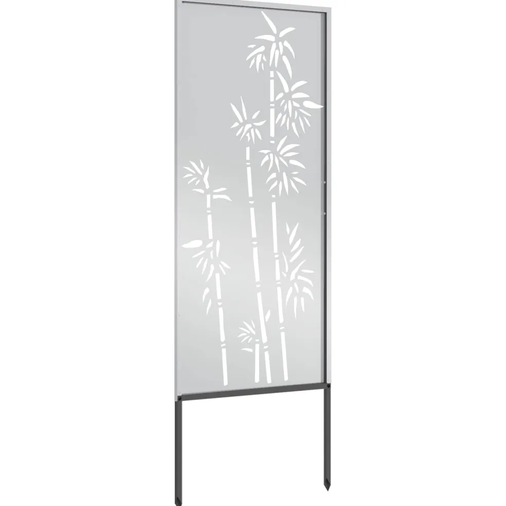 vidaXL Tuin Privacy Screen Zilver 50 x 140 cm Gegalvaniseerd staal
