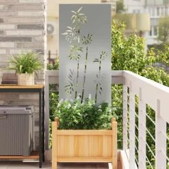 vidaXL Tuin Privacy Screen Zilver 50 x 140 cm Gegalvaniseerd staal