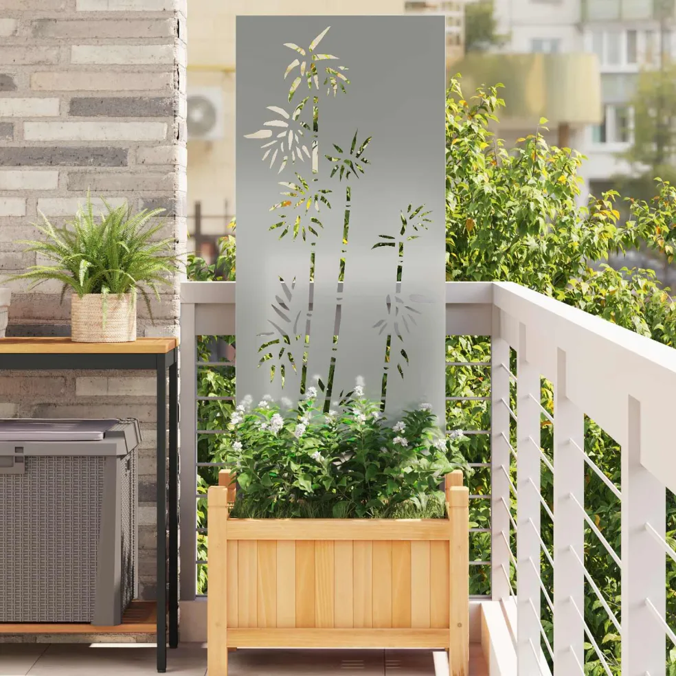 vidaXL Tuin Privacy Screen Zilver 50 x 140 cm Gegalvaniseerd staal