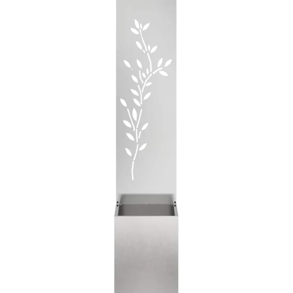 vidaXL Tuin Privacy Screen Zilver 32 x 32 x 150 cm Roestvrij staal