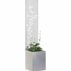 vidaXL Tuin Privacy Screen Zilver 32 x 32 x 150 cm Roestvrij staal