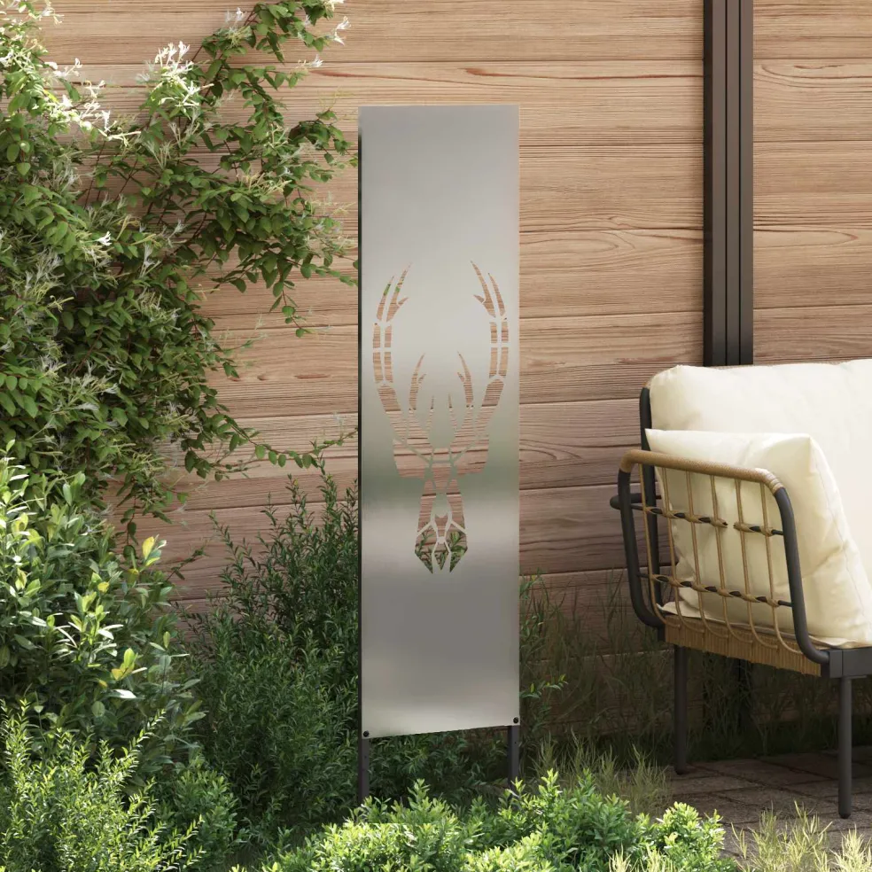 vidaXL Tuin Privacy Screen Zilver 32 x 140 cm Gegalvaniseerd staal