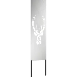 vidaXL Tuin Privacy Screen Zilver 32 x 140 cm Gegalvaniseerd staal