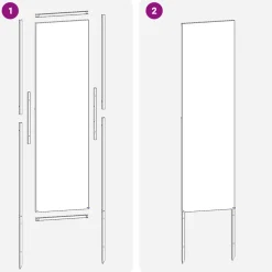 vidaXL Tuin Privacy Screen Zilver 32 x 140 cm Gegalvaniseerd staal