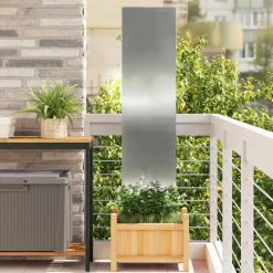 vidaXL Tuin Privacy Screen Zilver 32 x 140 cm Gegalvaniseerd staal