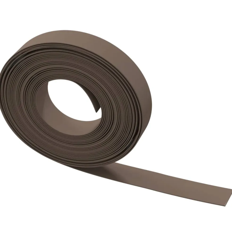vidaXL Tuinrand 10 m 10 cm polyetheen bruin