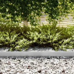 vidaXL Tuinrand 10 st 100 x 0,05 x 15 cm Gegalvaniseerd staal Zilver