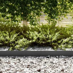 vidaXL Tuinrand 10 st 100 x 0,05 x 15 cm Koudgewalst staal Zwart