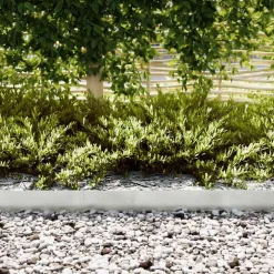 vidaXL Tuinrand 10 st 100 x 0,05 x 15 cm Roestvrij staal Zilver