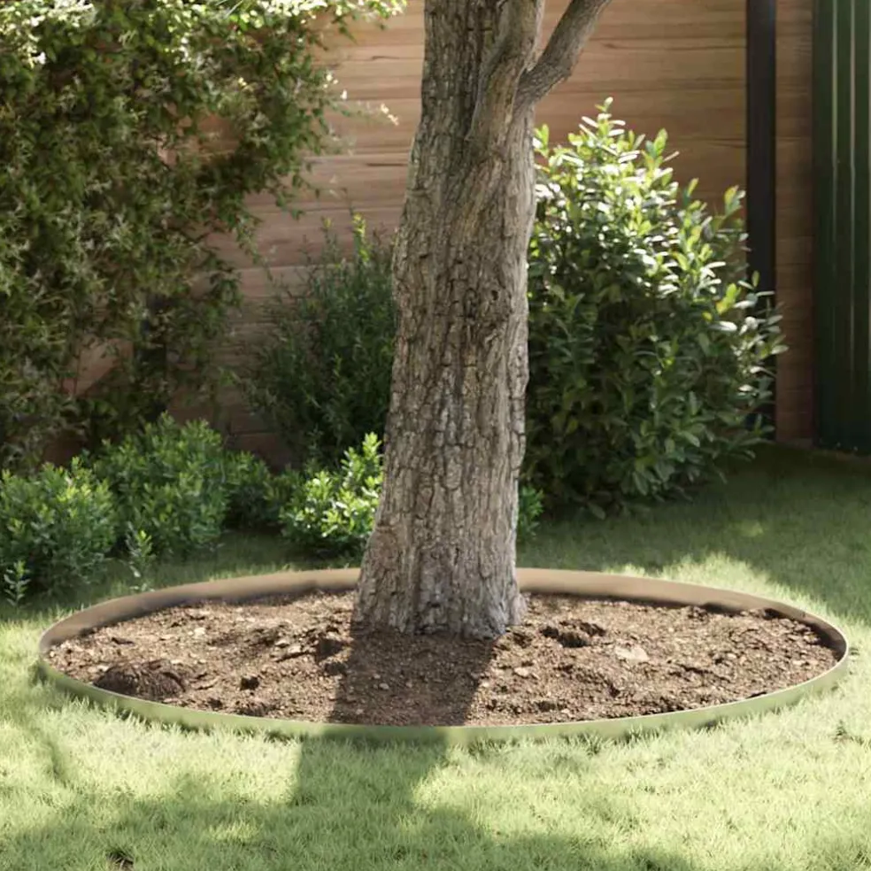 vidaXL Tuinrand 450 x 10 cm Gegalvaniseerd staal Zilver