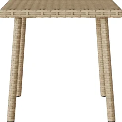 vidaXL Tuin salontafel rechthoekig 40x40x37 cm poly rattan beige