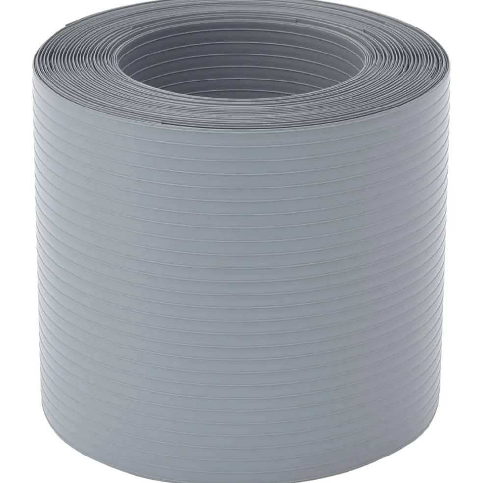 vidaXL Tuinschermen 10 st 252,5x19 m PVC grijs