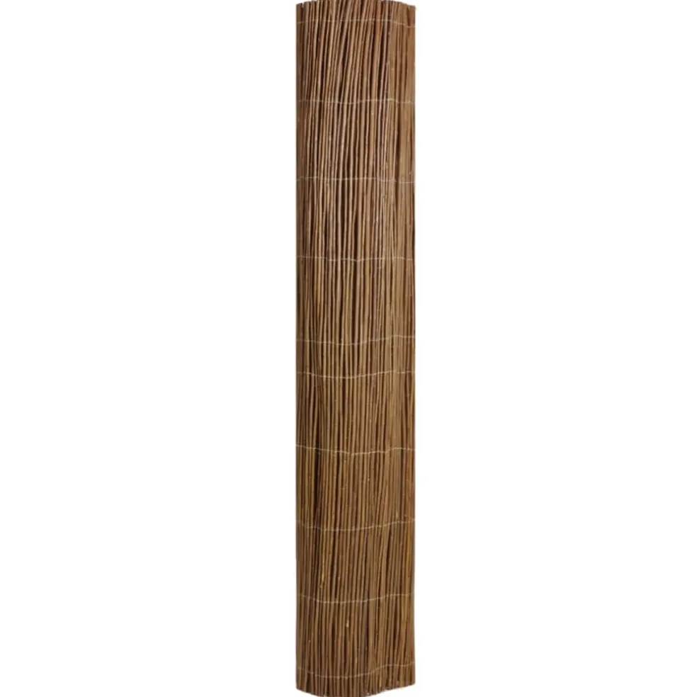 vidaXL Tuinscherm 300x100 cm wilgenhout bruin