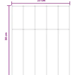 vidaXL Tuin schuttingpaneel 48 st 25 x 30 cm Gegalvaniseerd staal