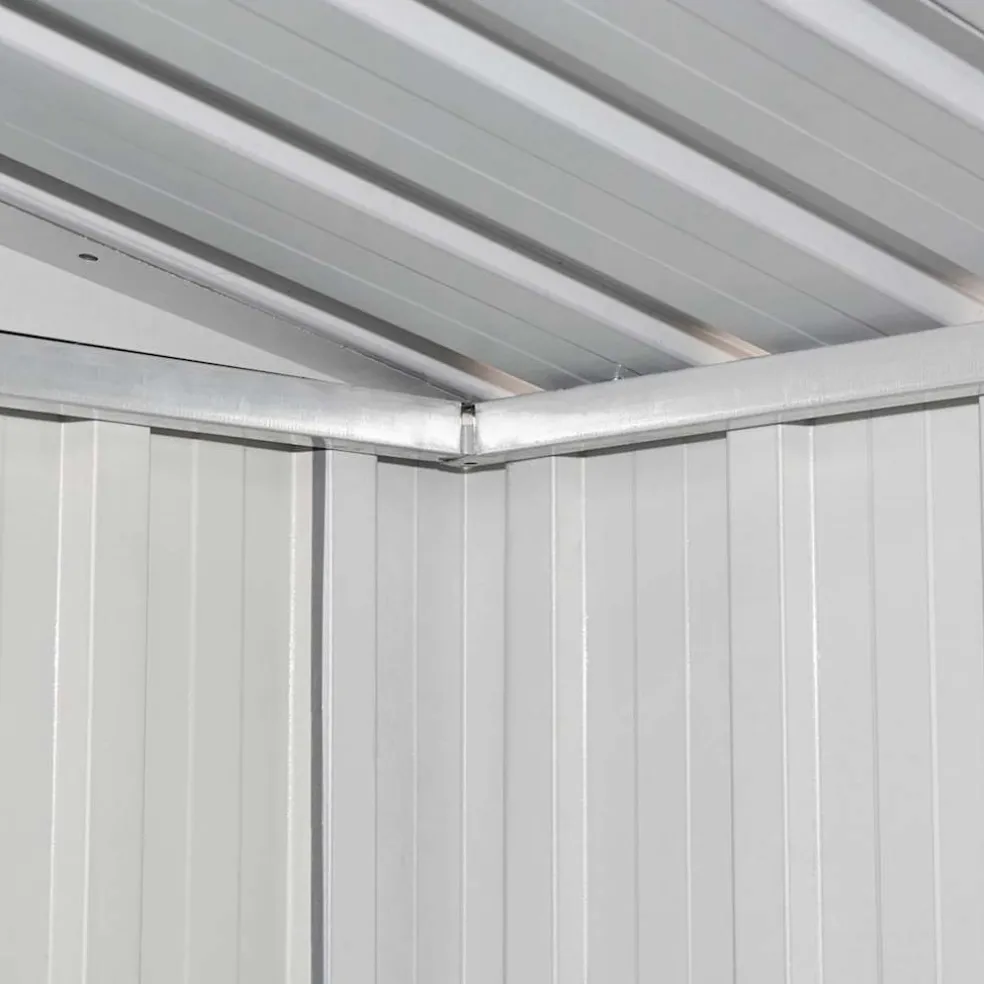 vidaXL Tuinschuur metaal groen