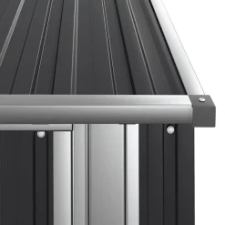 vidaXL Tuinschuur 118,5x97x209,5 cm gegalvaniseerd staal antraciet