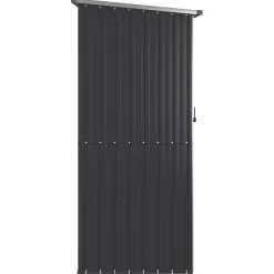 vidaXL Tuinschuur 118,5x97x209,5 cm gegalvaniseerd staal antraciet