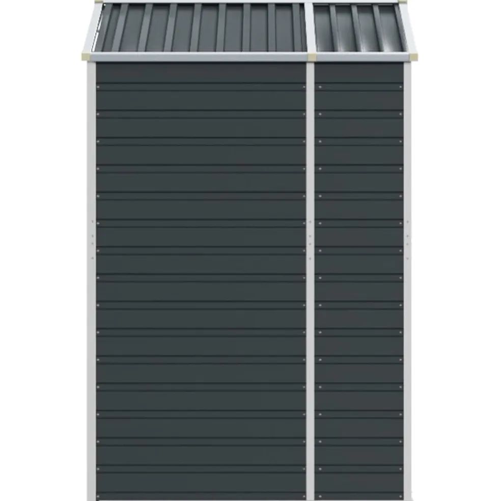 vidaXL Tuinschuur 191x130x198 cm gegalvaniseerd staal antracietkleurig
