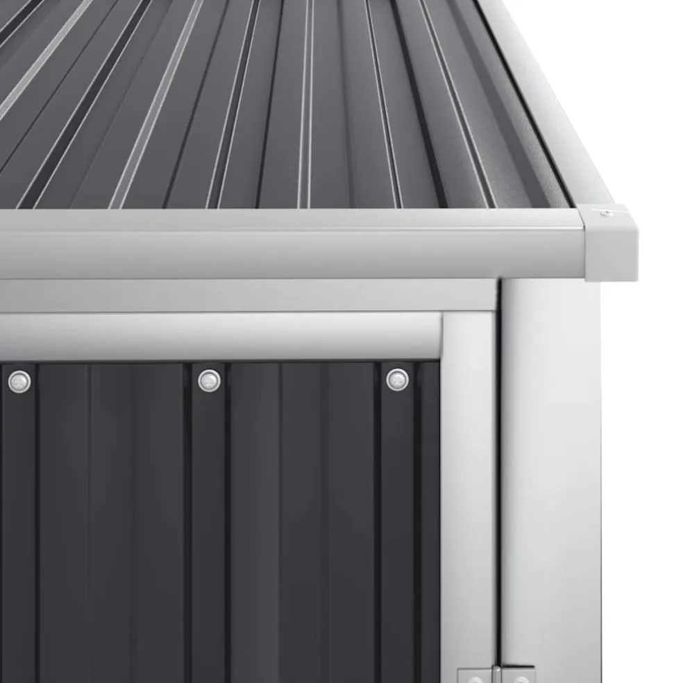vidaXL Tuinschuur 88x89x161 cm gegalvaniseerd staal antracietkleurig