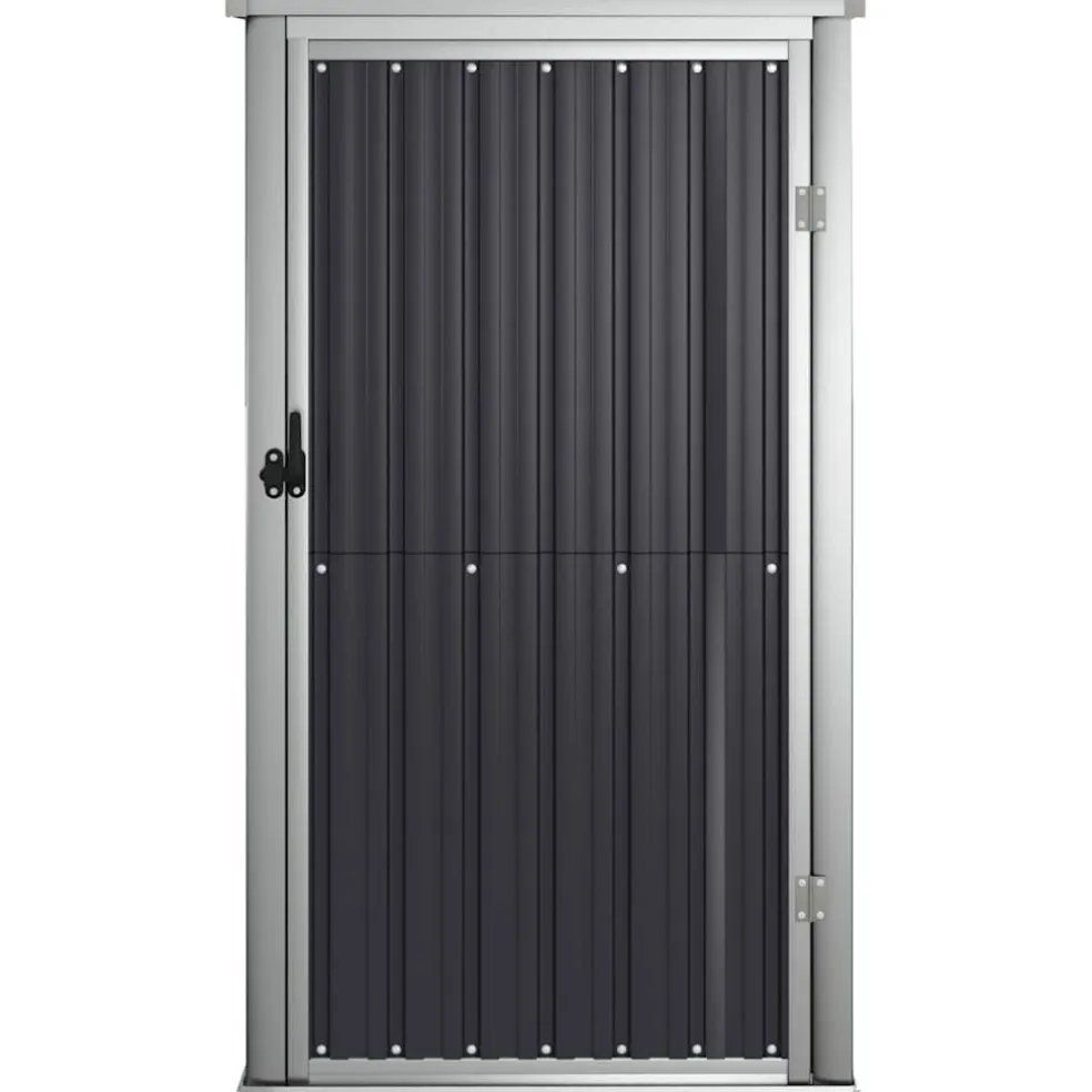 vidaXL Tuinschuur 88x89x161 cm gegalvaniseerd staal antracietkleurig
