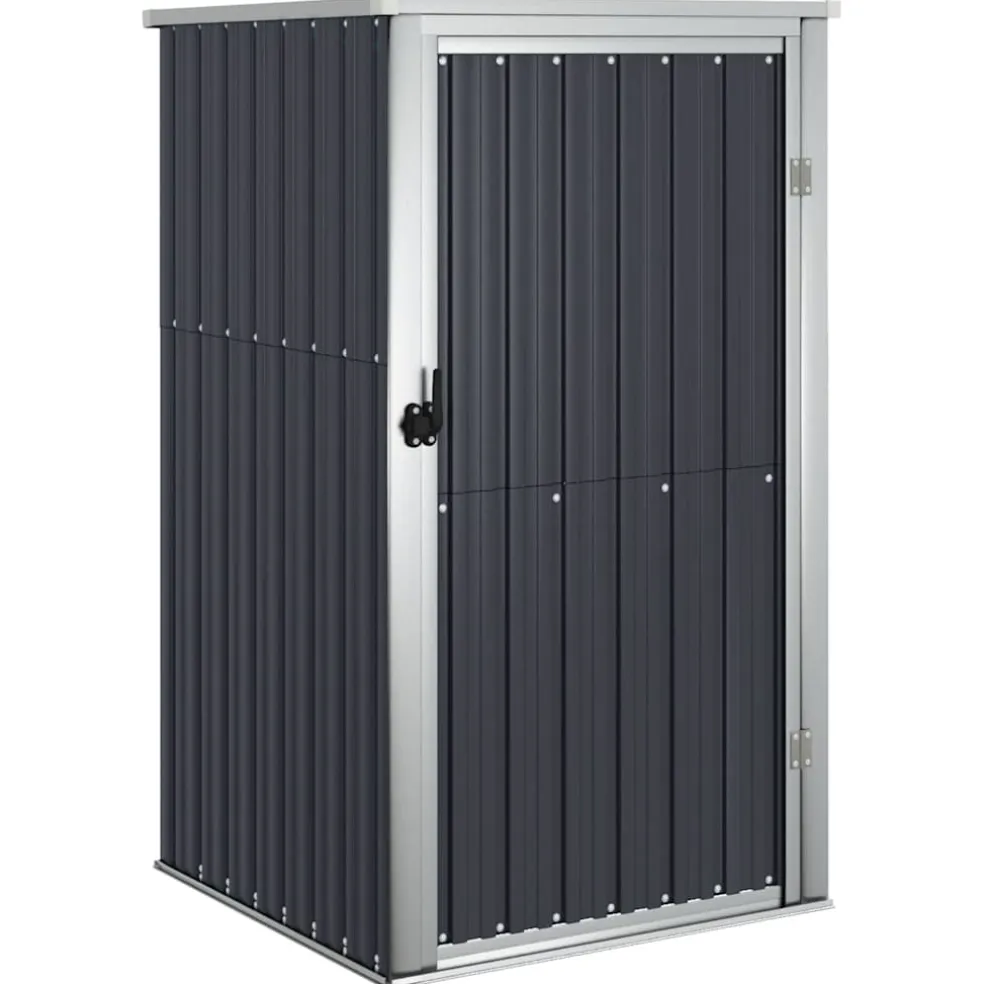 vidaXL Tuinschuur 88x89x161 cm gegalvaniseerd staal antracietkleurig