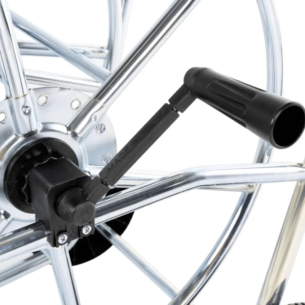 vidaXL Tuinslangkar voor 80 m 3/4" slang staal